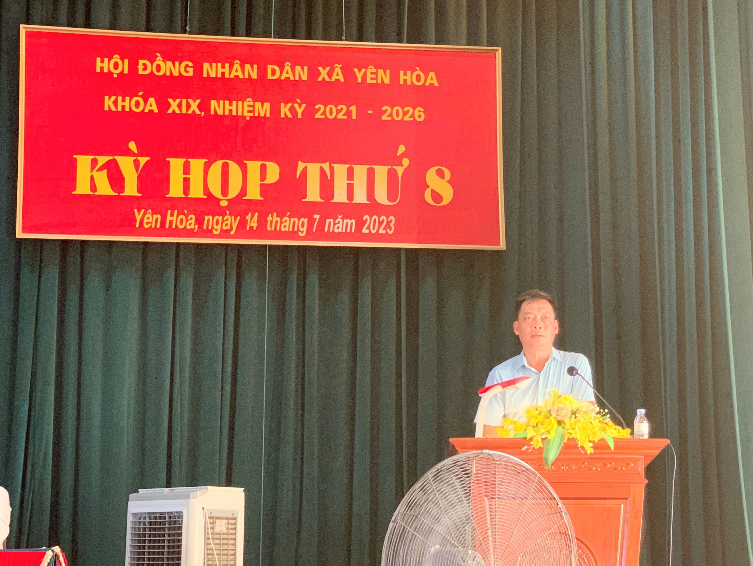 Kỳ họp thứ 8 HĐND xã Yên Hòa khóa XIX, nhiệm kỳ 2021 – 2026.