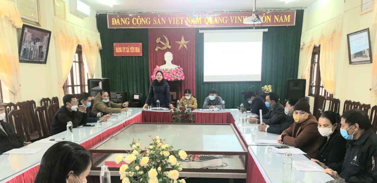 UB MTTQVN xã Yên Hòa tổ chức Hội nghị tổng kết công tác Mặt trận năm 2021 và phương hướng, nhiệm vụ công tác năm 2022.