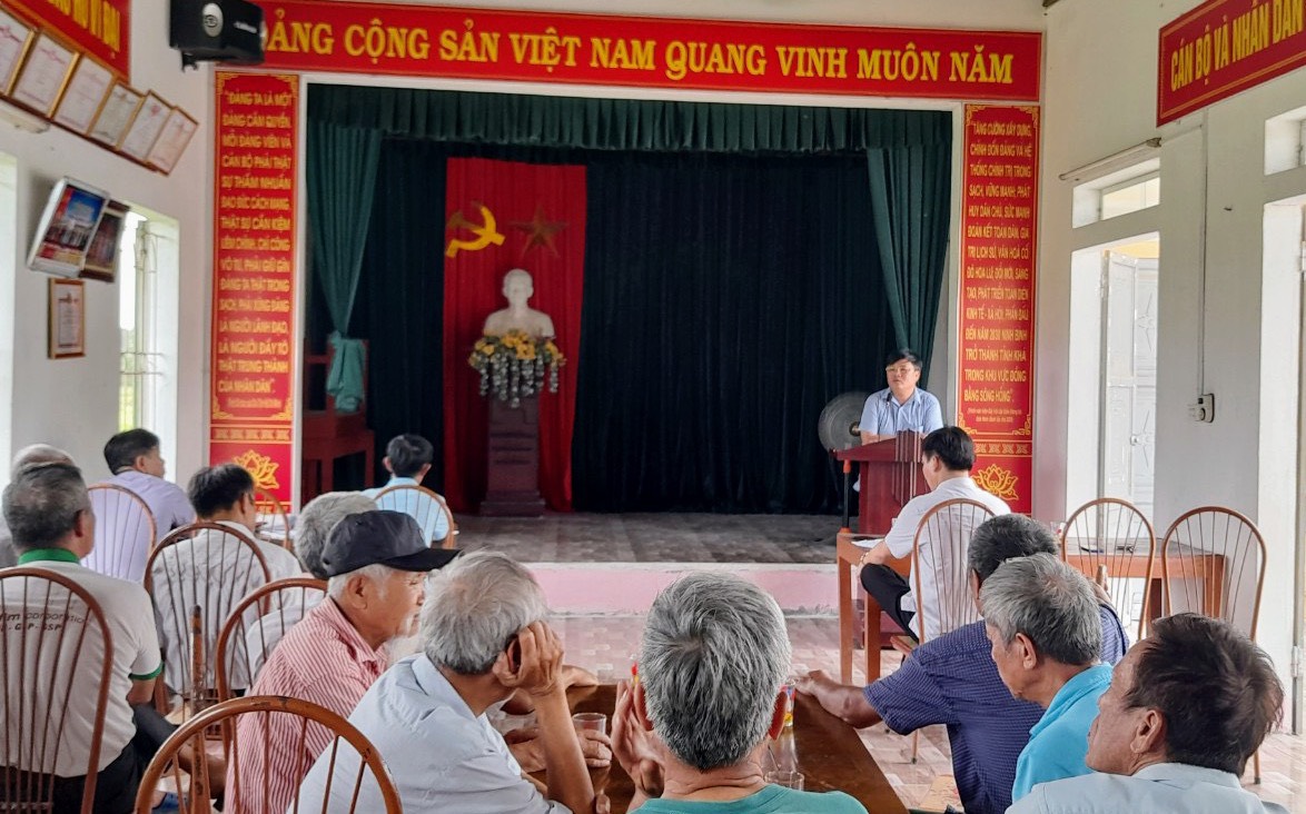 Xã Yên Hòa tổ chức tiếp xúc cử tri trước kỳ họp thứ 6 HĐND xã khóa XIX, nhiệm kỳ 2021 – 2026.