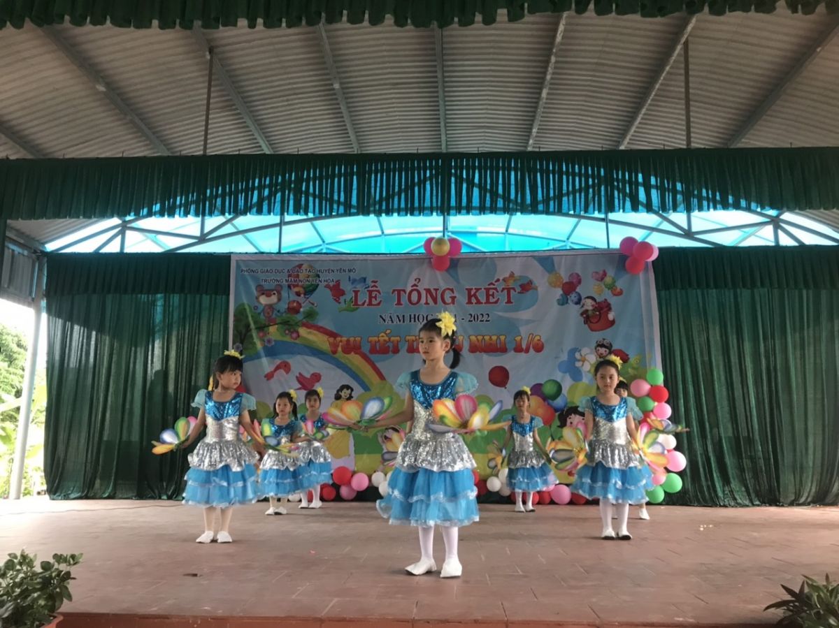 Trường Mầm Non Yên Hòa tổ chức Lễ tổng kết năm học 2021 – 2022.