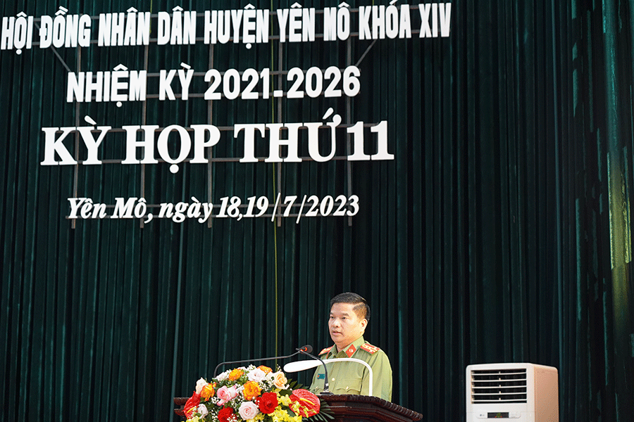 HĐND huyện tổ chức Kỳ họp thứ 11, khóa XIV, nhiệm kỳ 2021-2026.